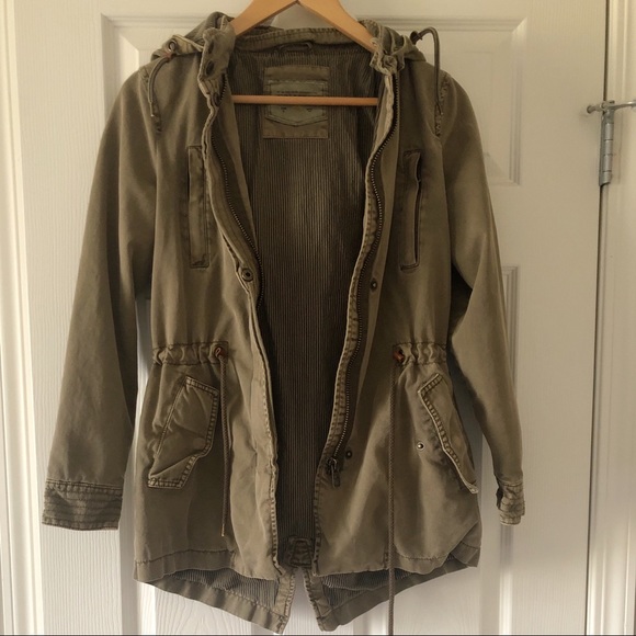 Pull & Bear Green Jacket S - Picture 2 of 4